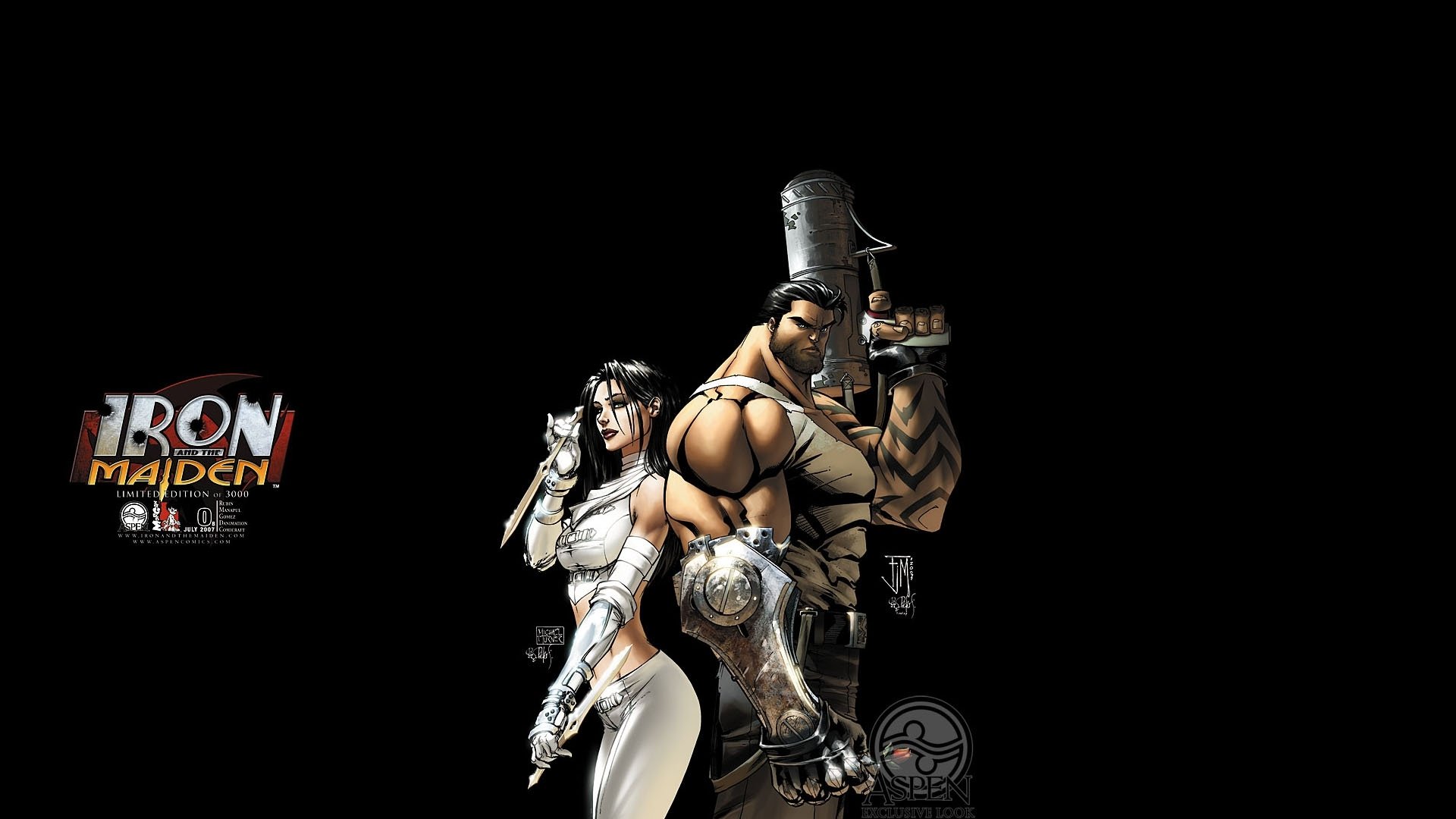 Download Comic Iron And The Maiden HD Wallpaper