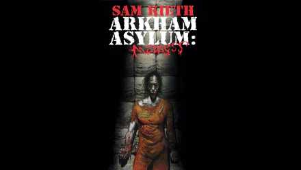 HD PC desktop wallpaper featuring the Joker from the comic Arkham Asylum: Madness, depicted in a dark, eerie setting with a menacing expression.