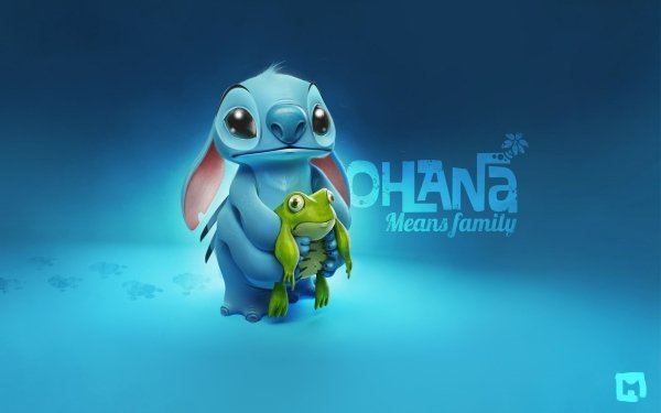 Movie Lilo & Stitch Frog Stitch Cute HD Wallpaper | Background Image