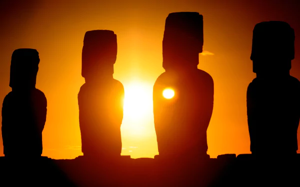 man made ahu tongariki HD Desktop Wallpaper | Background Image