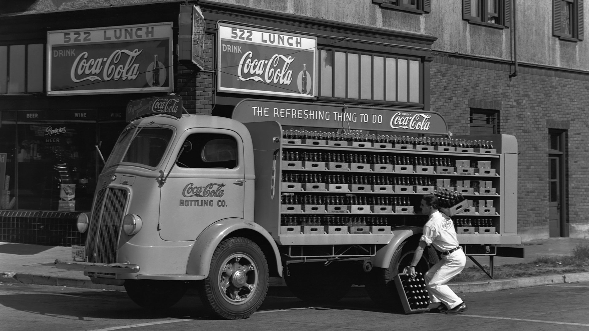 Download Coca Cola Vehicle Truck HD Wallpaper