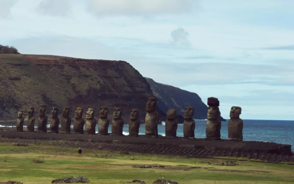 man made ahu tongariki HD Desktop Wallpaper | Background Image