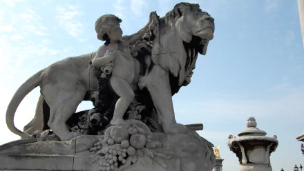 man made Cherub Statue HD Desktop Wallpaper | Background Image