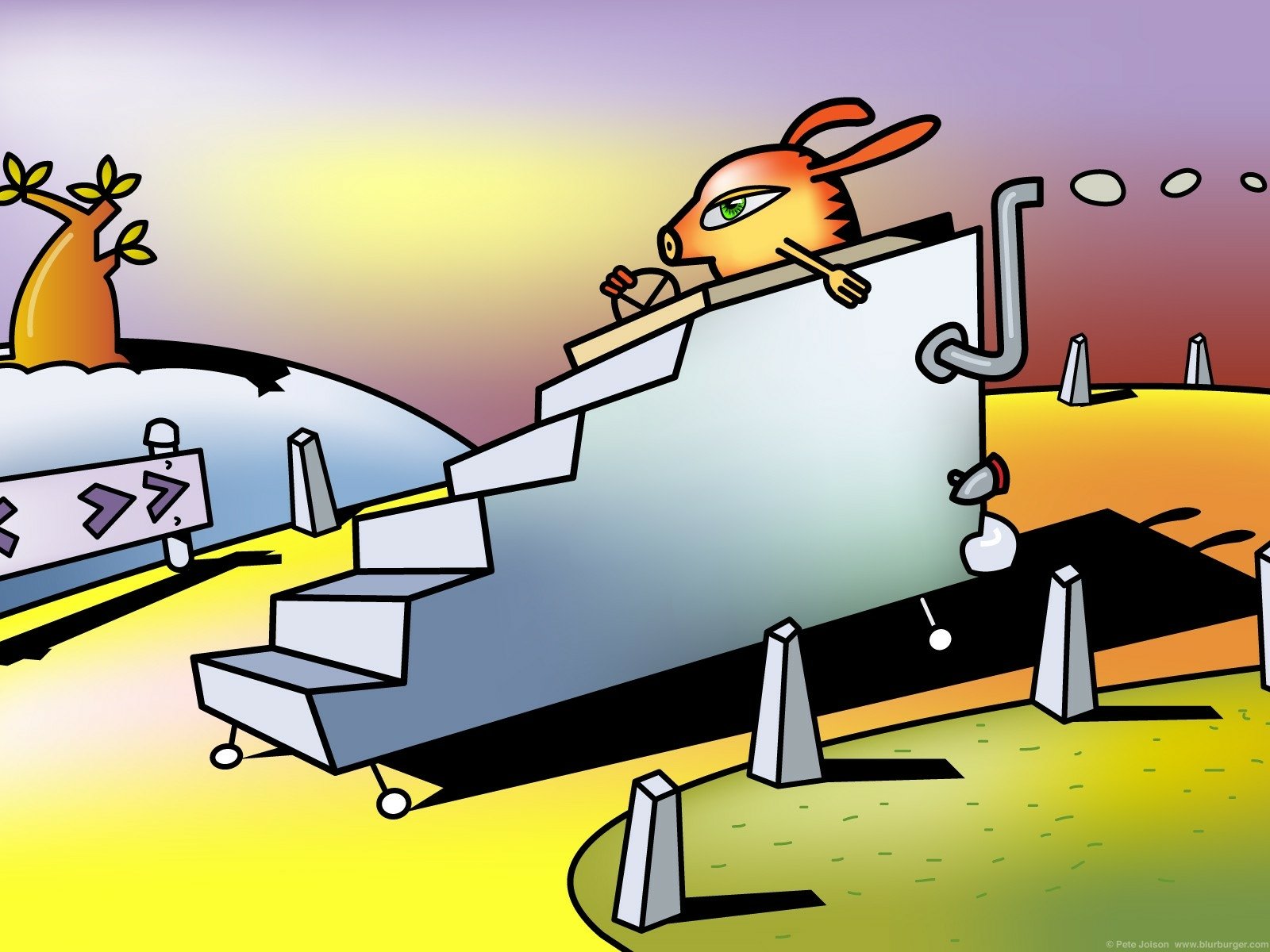 Download Artistic Blurburger Wallpaper