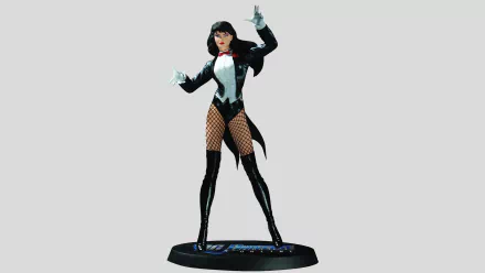 smile black hair long hair glove jacket fishnet thigh boots Comic Zatanna HD Desktop Wallpaper | Background Image
