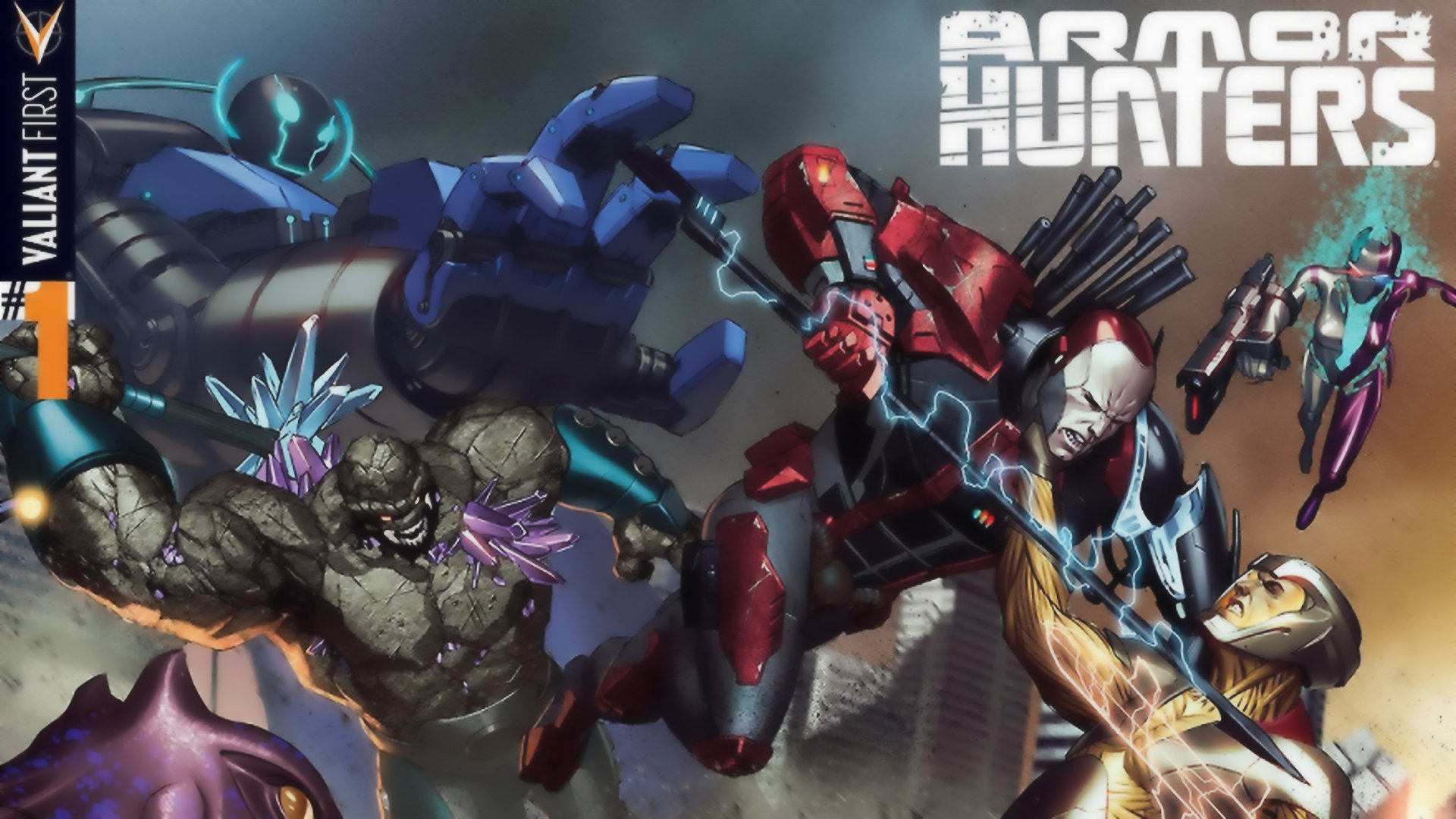 Download Comic Armor Hunters HD Wallpaper