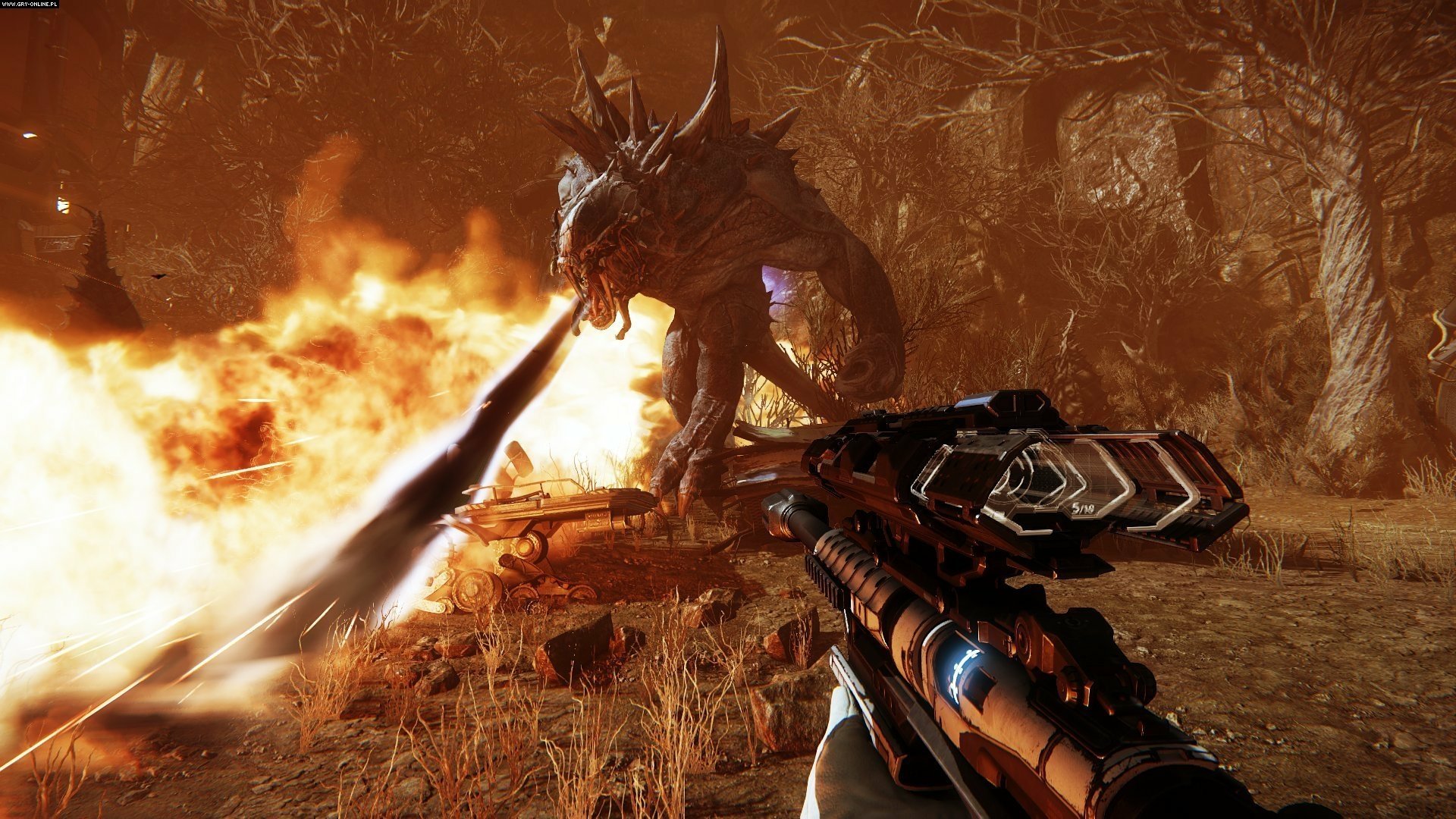 Download Video Game Evolve Fire Breath HD Wallpaper