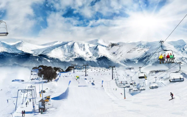 skiing Sports HD Desktop Wallpaper | Background Image