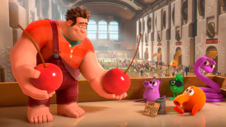 Q*bert Ralph (Wreck-It Ralph) movie Wreck-It Ralph HD Desktop Wallpaper | Background Image