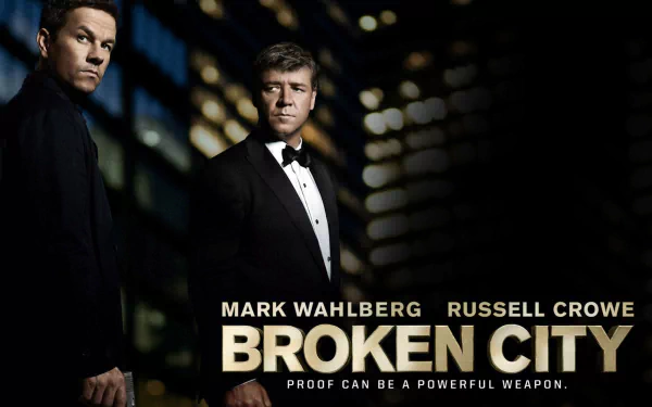 mayor hostetler Russell Crowe billy taggart Mark Wahlberg movie Broken City HD Desktop Wallpaper | Background Image