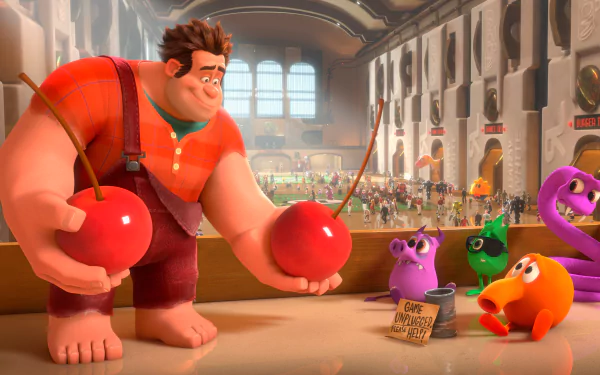 Q*bert Ralph (Wreck-It Ralph) movie Wreck-It Ralph HD Desktop Wallpaper | Background Image