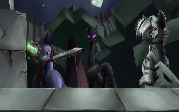 TV Show My Little Pony: Friendship is Magic My Little Pony Minecraft Zebra HD Wallpaper | Background Image