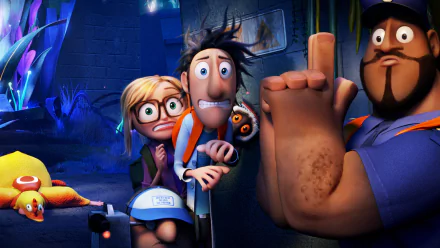 Earl Devereaux brent mchale Steve (Cloudy With A Chance Of Meatballs) Sam Sparks flint lockwood movie Cloudy with a Chance of Meatballs 2 HD Desktop Wallpaper | Background Image