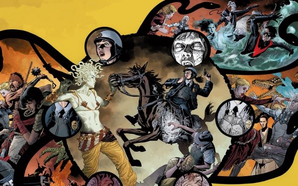 Comics Collage Mr. Freeze Medusa Nightwing HD Wallpaper | Background Image