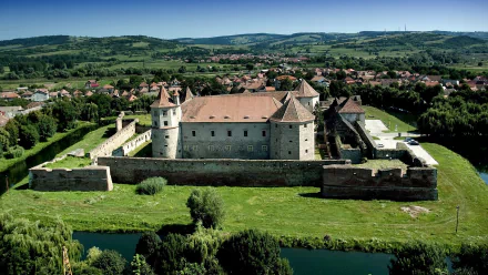 man made Fagaras Fortress HD Desktop Wallpaper | Background Image