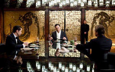 Saito (Inception) Ken Watanabe Arthur (Inception) Joseph Gordon-Levitt movie Inception HD Desktop Wallpaper | Background Image