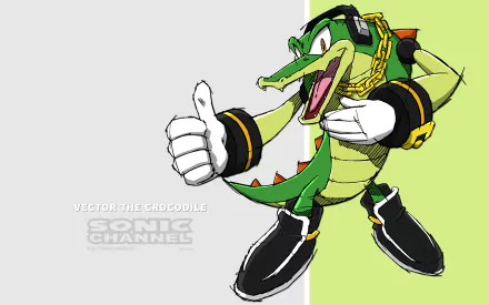 Sonic Channel Vector the Crocodile video game Sonic the Hedgehog HD Desktop Wallpaper | Background Image