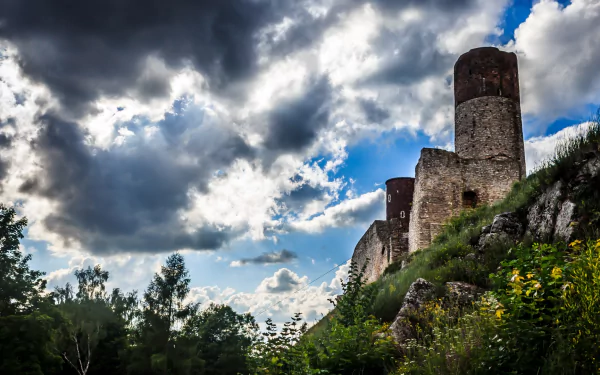 man made Checiny Castle HD Desktop Wallpaper | Background Image