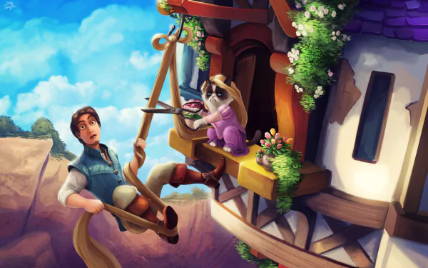 Flynn Rider funny movie HD Desktop Wallpaper | Background Image