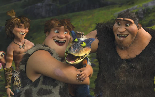 Grug (The Croods) Thunk (The Croods) Guy (The Croods) movie The Croods HD Desktop Wallpaper | Background Image