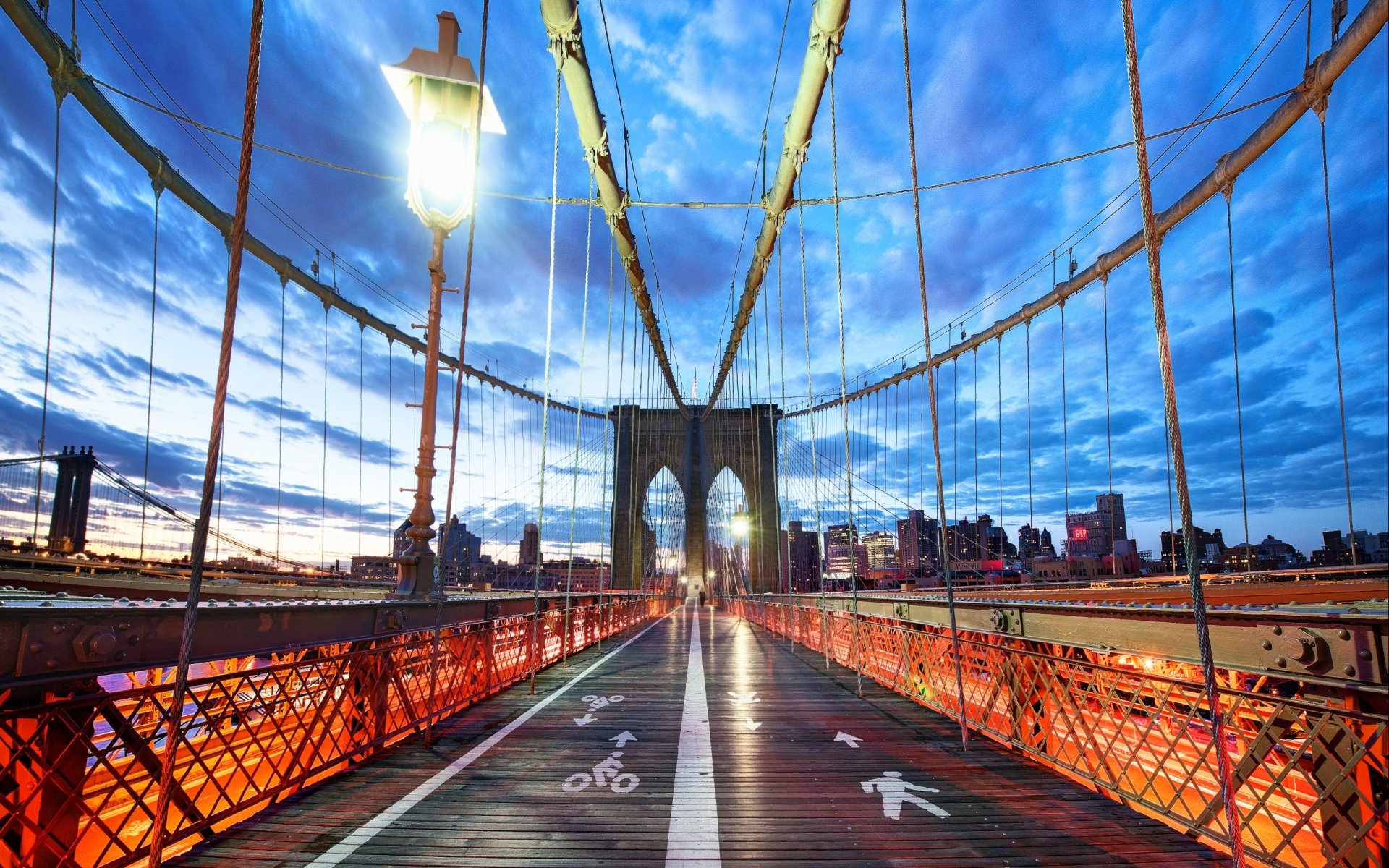 Download Man Made Brooklyn Bridge HD Wallpaper