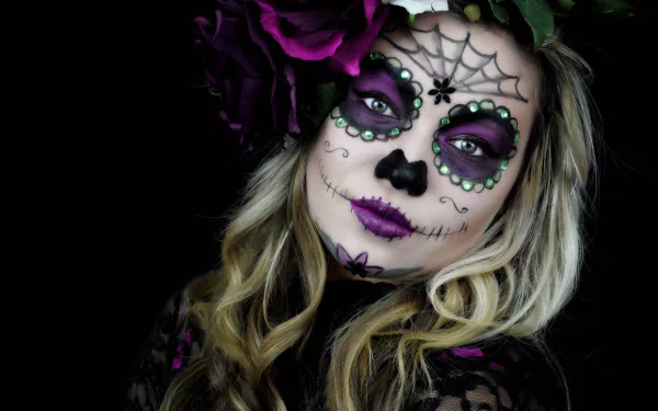 artistic sugar skull HD Desktop Wallpaper | Background Image