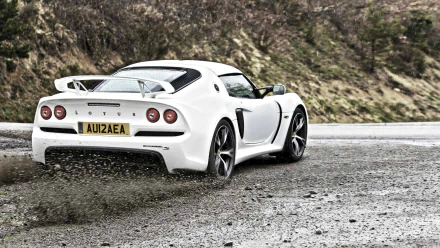 white car car Lotus (Car) vehicle Lotus Exige HD Desktop Wallpaper | Background Image