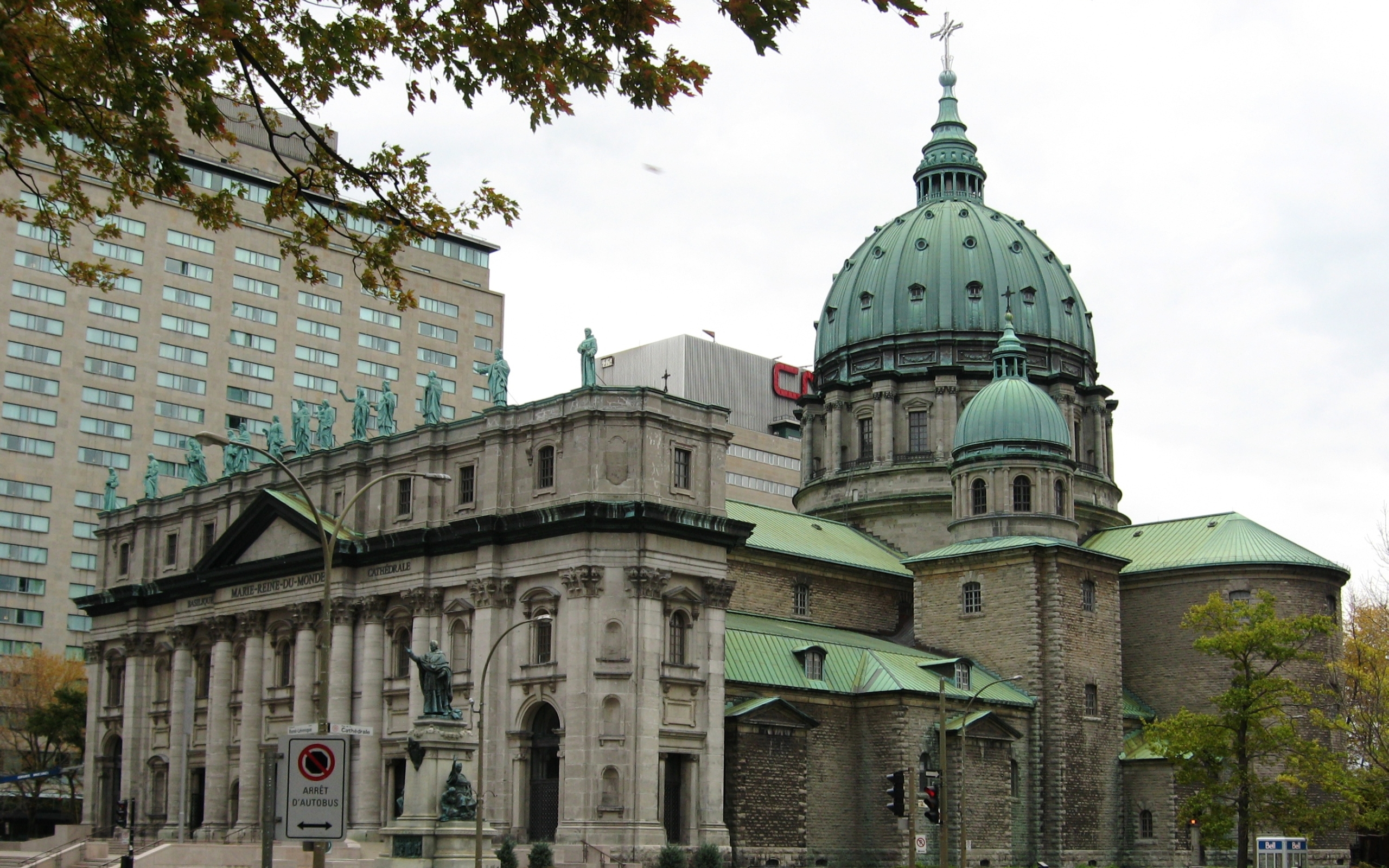 Religious Basilique-Cathedrale Marie-Reine du Monde in Montreal HD Wallpaper | Background Image