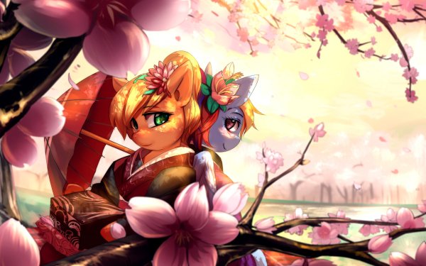 TV Show My Little Pony: Friendship is Magic My Little Pony Applejack Rainbow Dash HD Wallpaper | Background Image