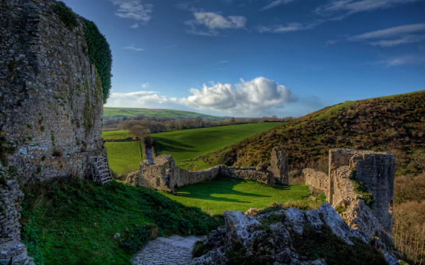 man made corfe castle HD Desktop Wallpaper | Background Image