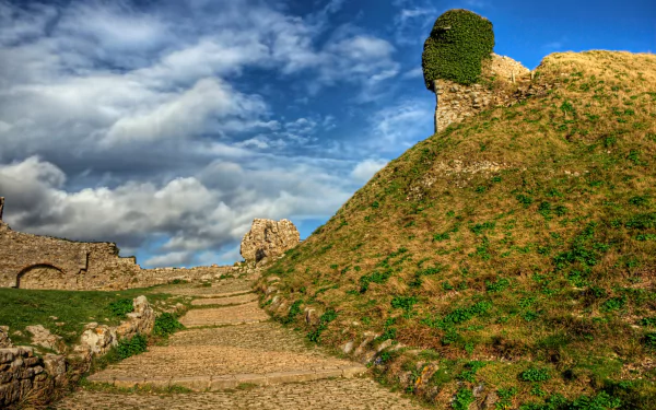  The Path to the Keep in Corfe Castle