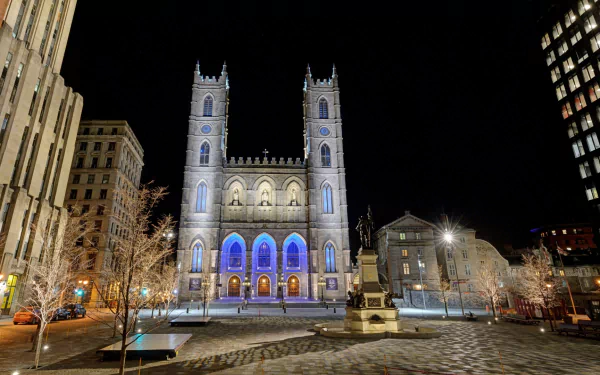 religious Notre-Dame Basilica of Montreal HD Desktop Wallpaper | Background Image