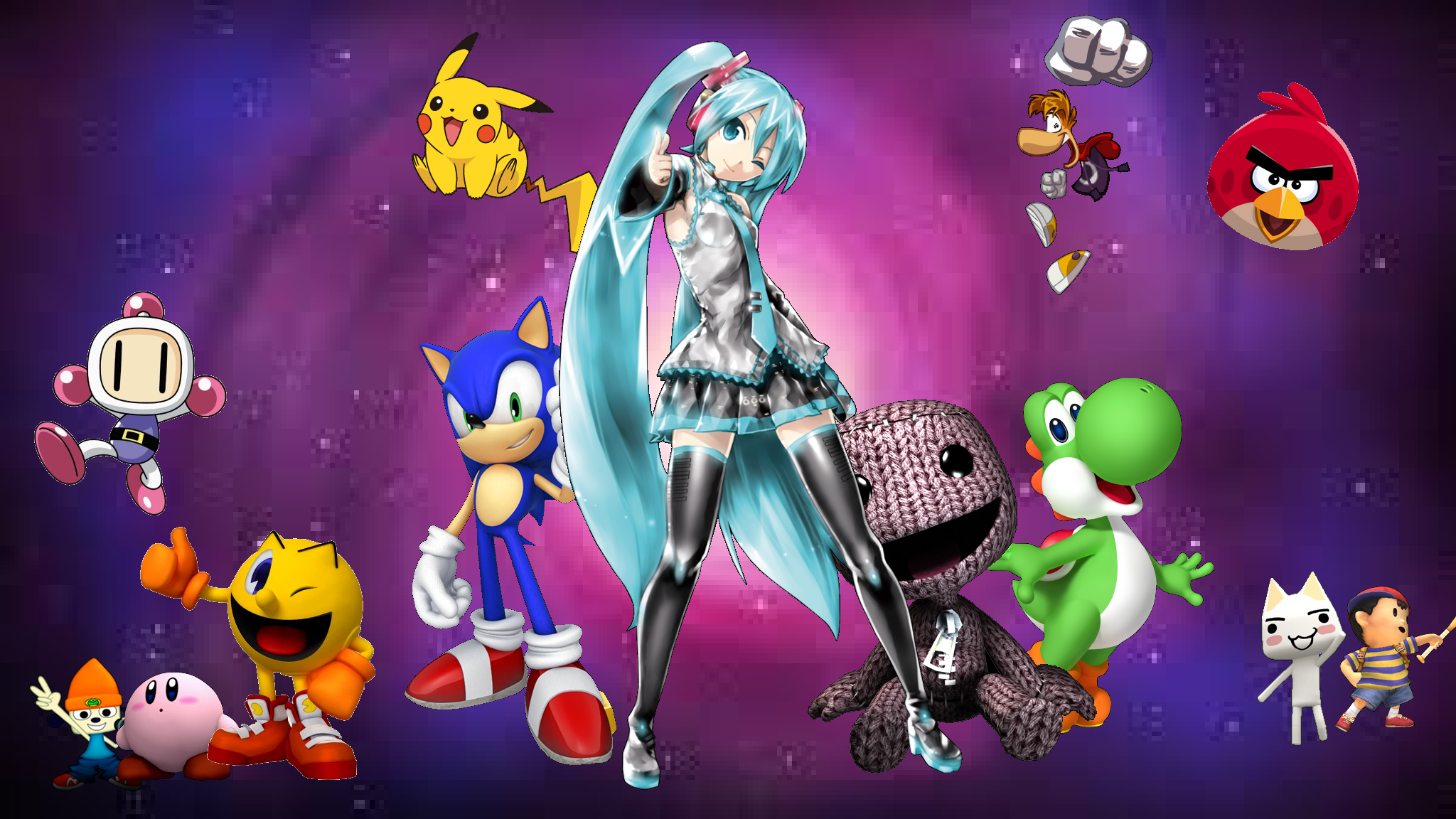 Video Game Collage HD Wallpaper by sonicsmash328