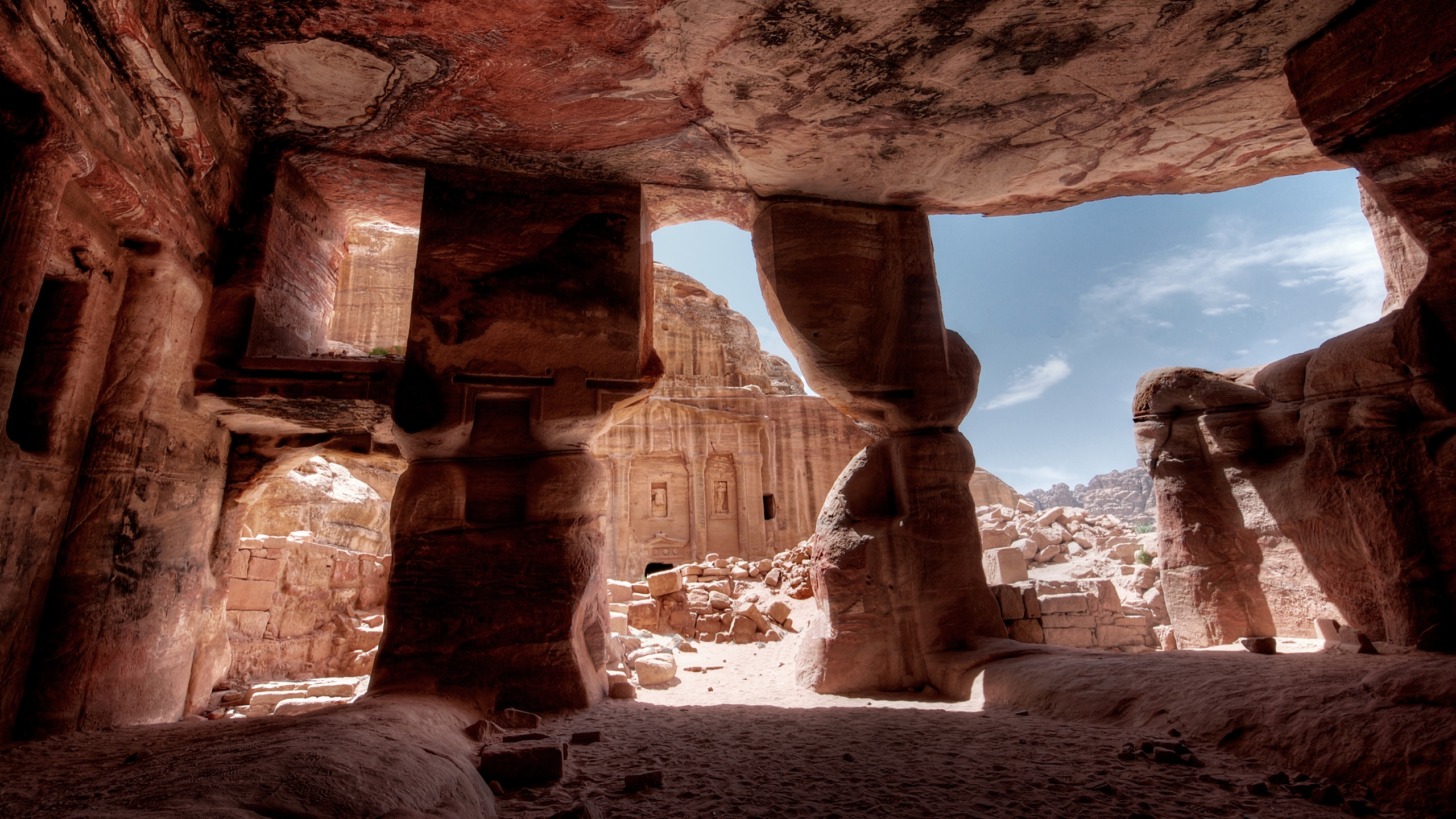 HD wallpaper Petra Archaeological Site In The Desert Of Jordan About 300  Bc The Capital Of The Nabat Kingdom A Lavi  City of petra Hd wallpaper  World wallpaper