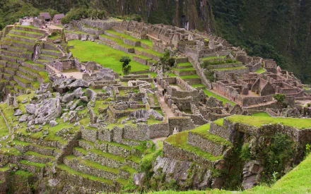 man made Machu Picchu HD Desktop Wallpaper | Background Image