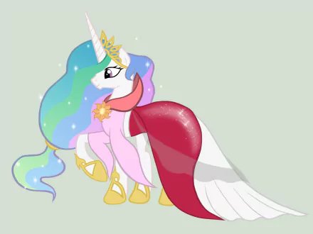  Princess Celestia Gala Dress by miesmauz