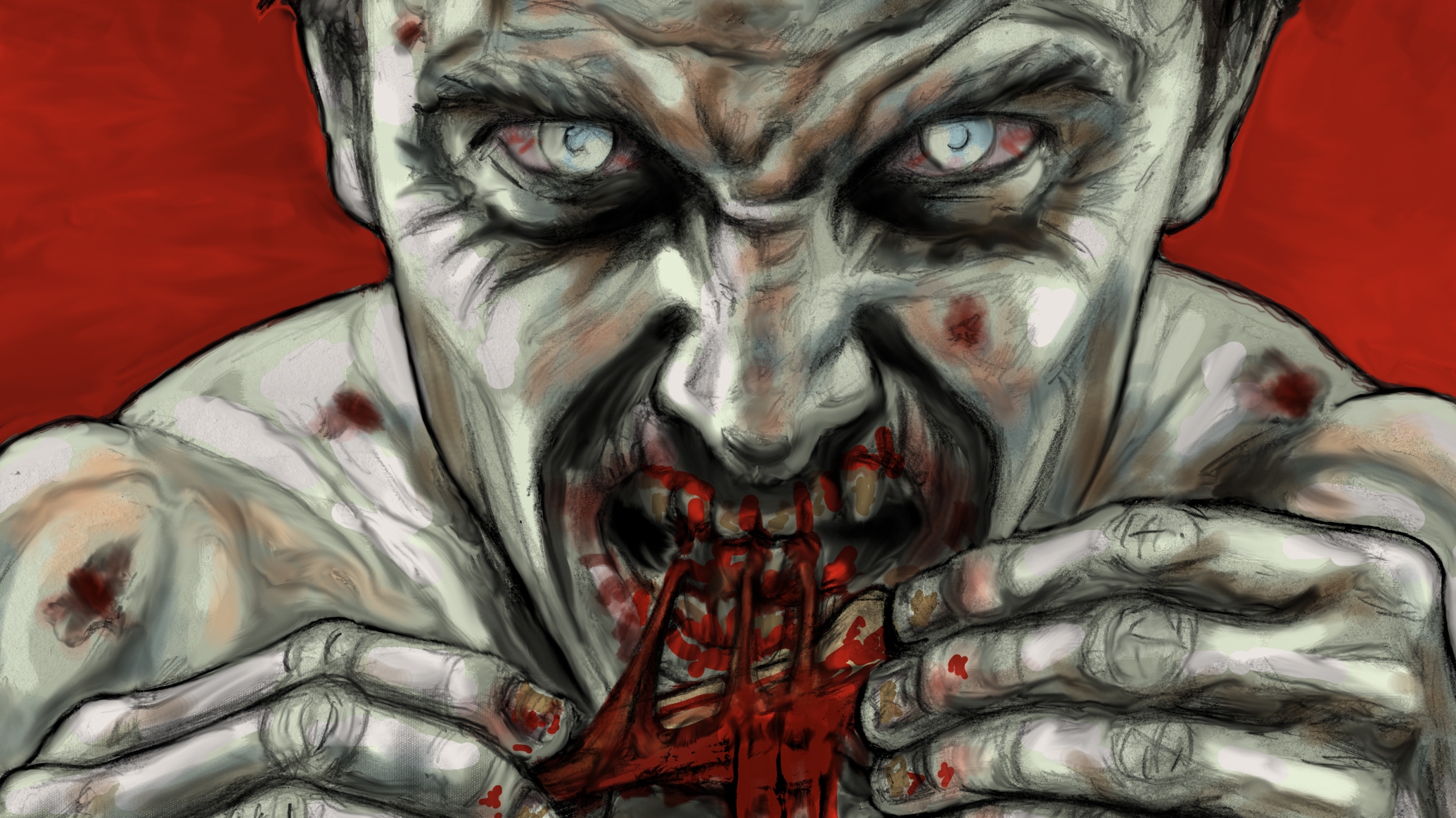 Comics Weird Zombie Horror HD Wallpaper | Background Image