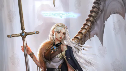 fantasy woman warrior HD Desktop Wallpaper | Background Image