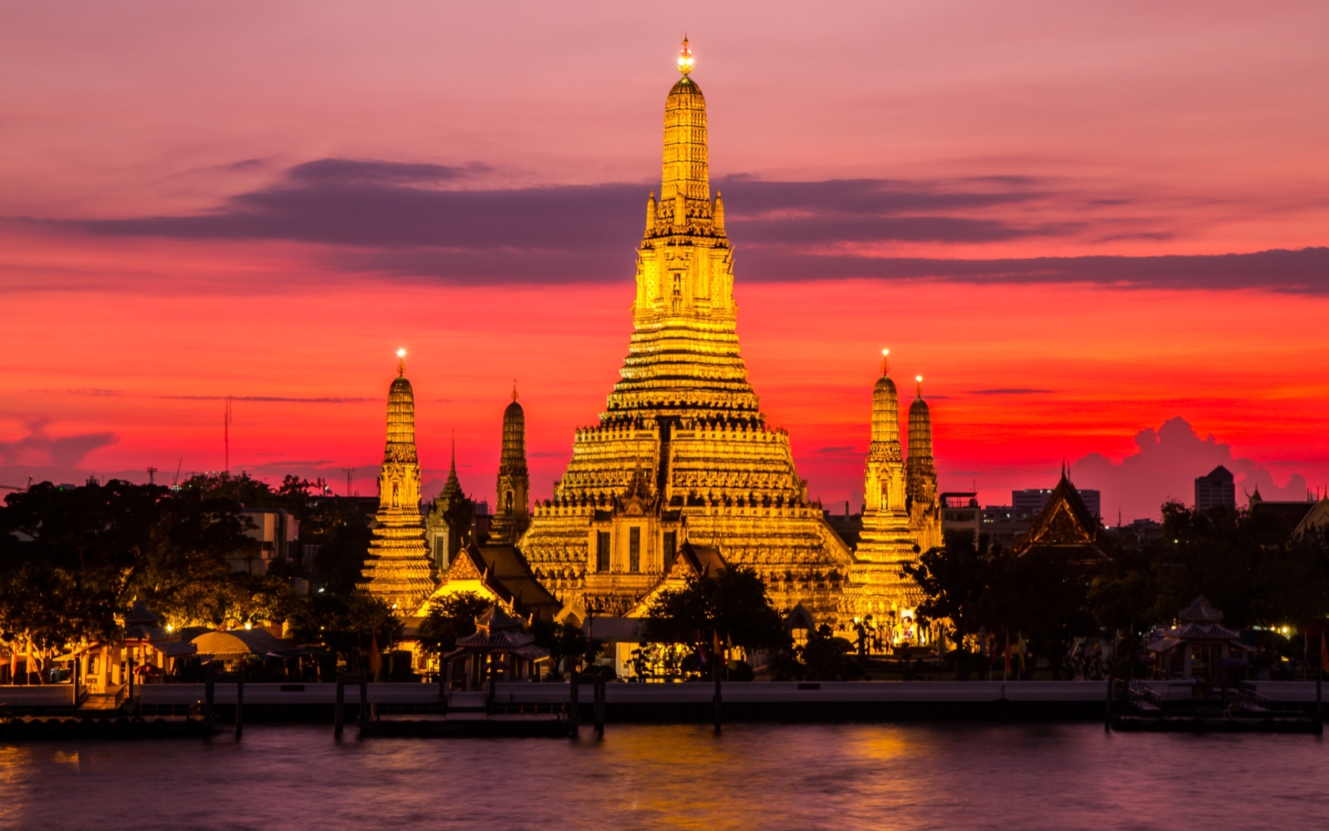 Wallpaper Wat Arun Temple Thailand Travel Hotels Food