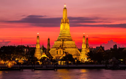 religious Wat Arun Temple HD Desktop Wallpaper | Background Image