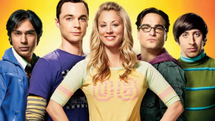 Raj Koothrappali Kunal Nayyar Howard Wolowitz Simon Helberg Penny (The Big Bang Theory) Kaley Cuoco Sheldon Cooper Jim Parsons Leonard Hofstadter Johnny Galecki TV Show The Big Bang Theory HD Desktop Wallpaper | Background Image