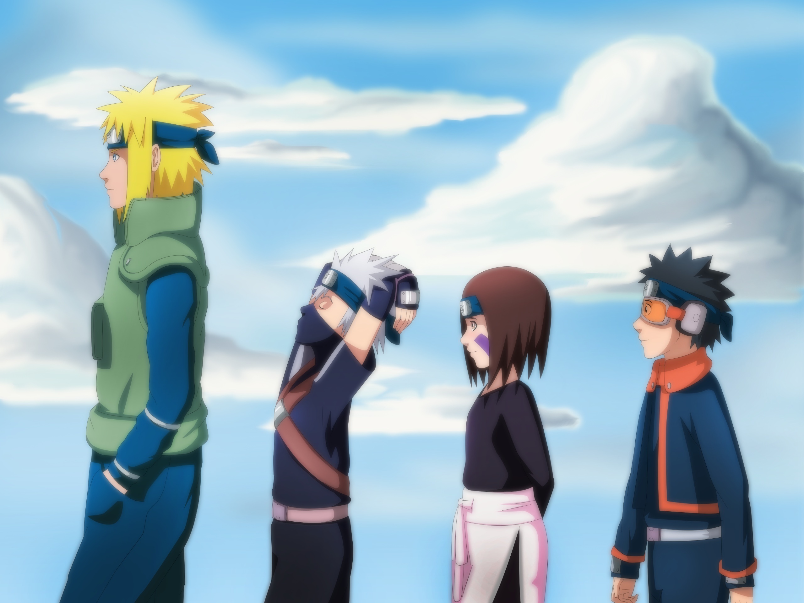 Minato Namikaze, 4 hokage, anime, hokage, naruto, HD phone