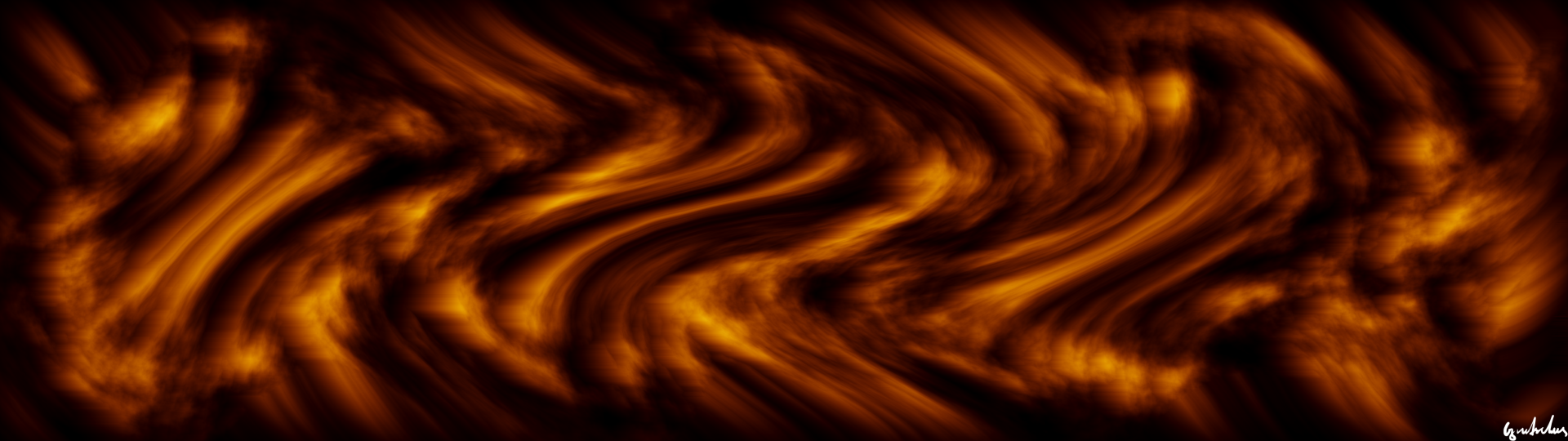 Orange Blurred Waves by Furryn