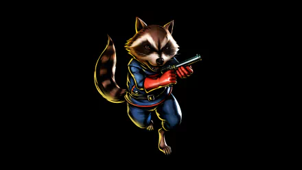 Comic Rocket Raccoon HD Desktop Wallpaper | Background Image