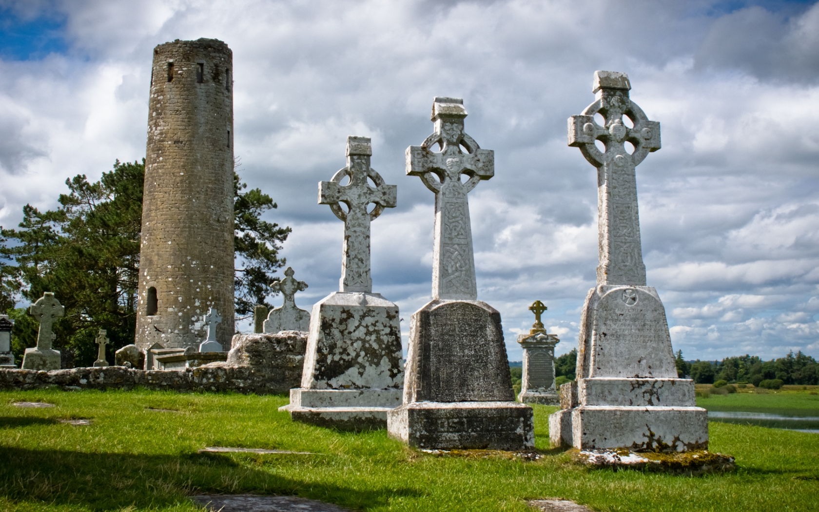 Religious Clonmacnoise Monastery HD Wallpaper | Background Image