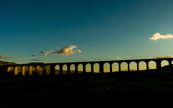 man made Ribblehead Viaduct HD Desktop Wallpaper | Background Image