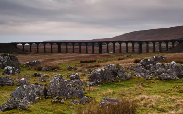 man made Ribblehead Viaduct HD Desktop Wallpaper | Background Image