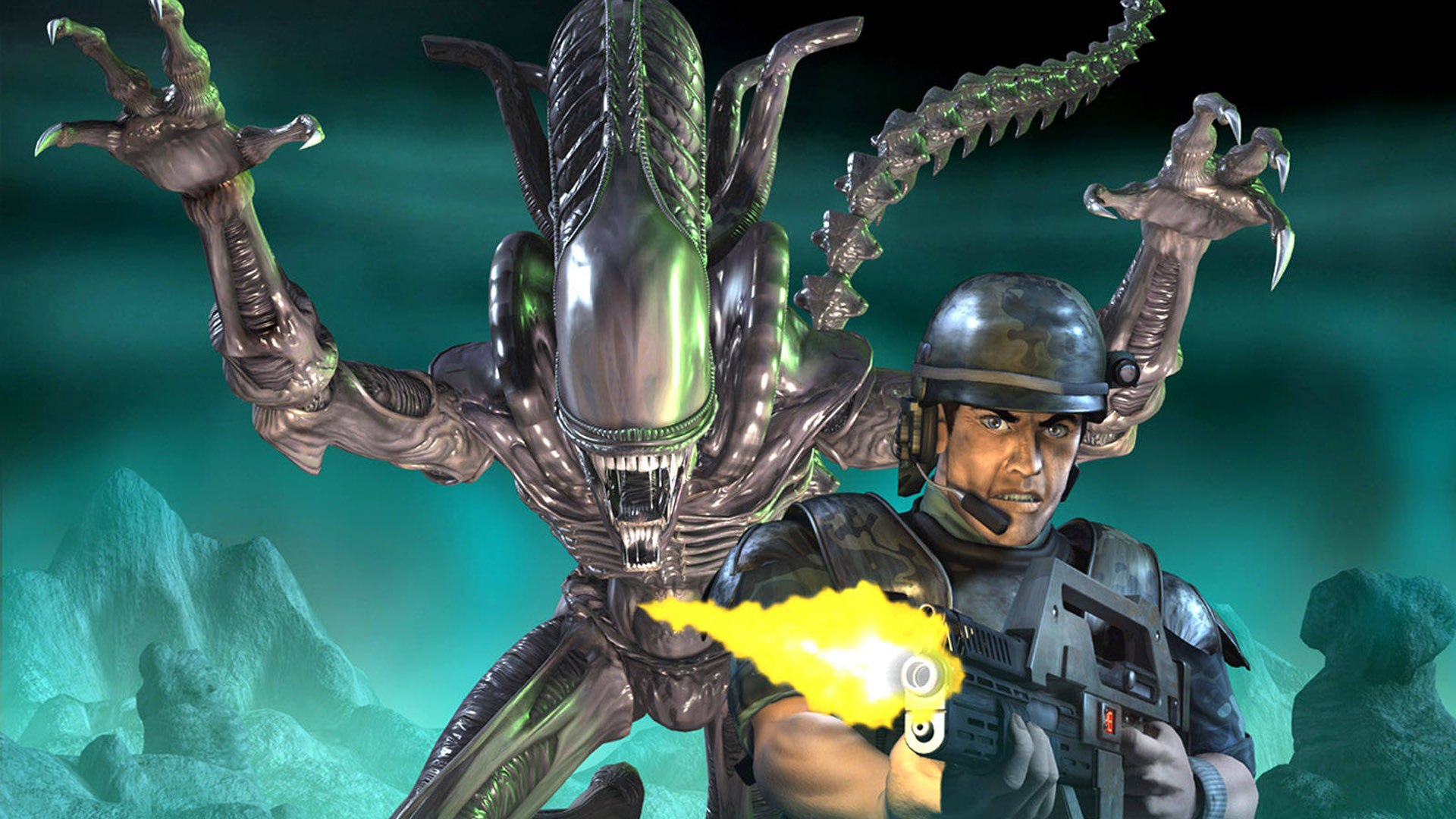 Aliens Versus Predator 2 HD Wallpaper