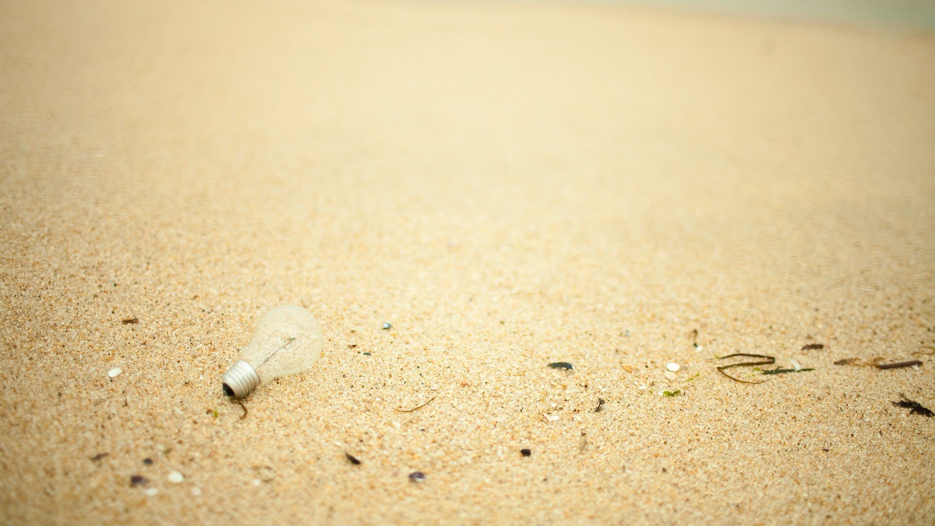 Download Man Made Light Bulb HD Wallpaper