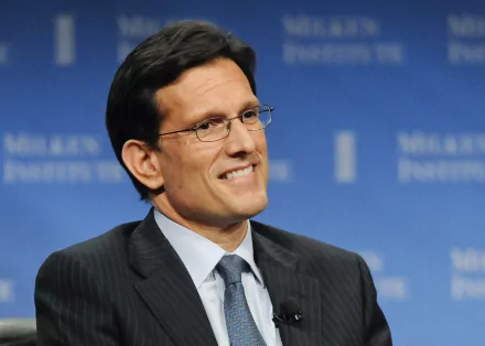 HD wallpaper of Eric Cantor speaking at a forum, suitable as a desktop background.